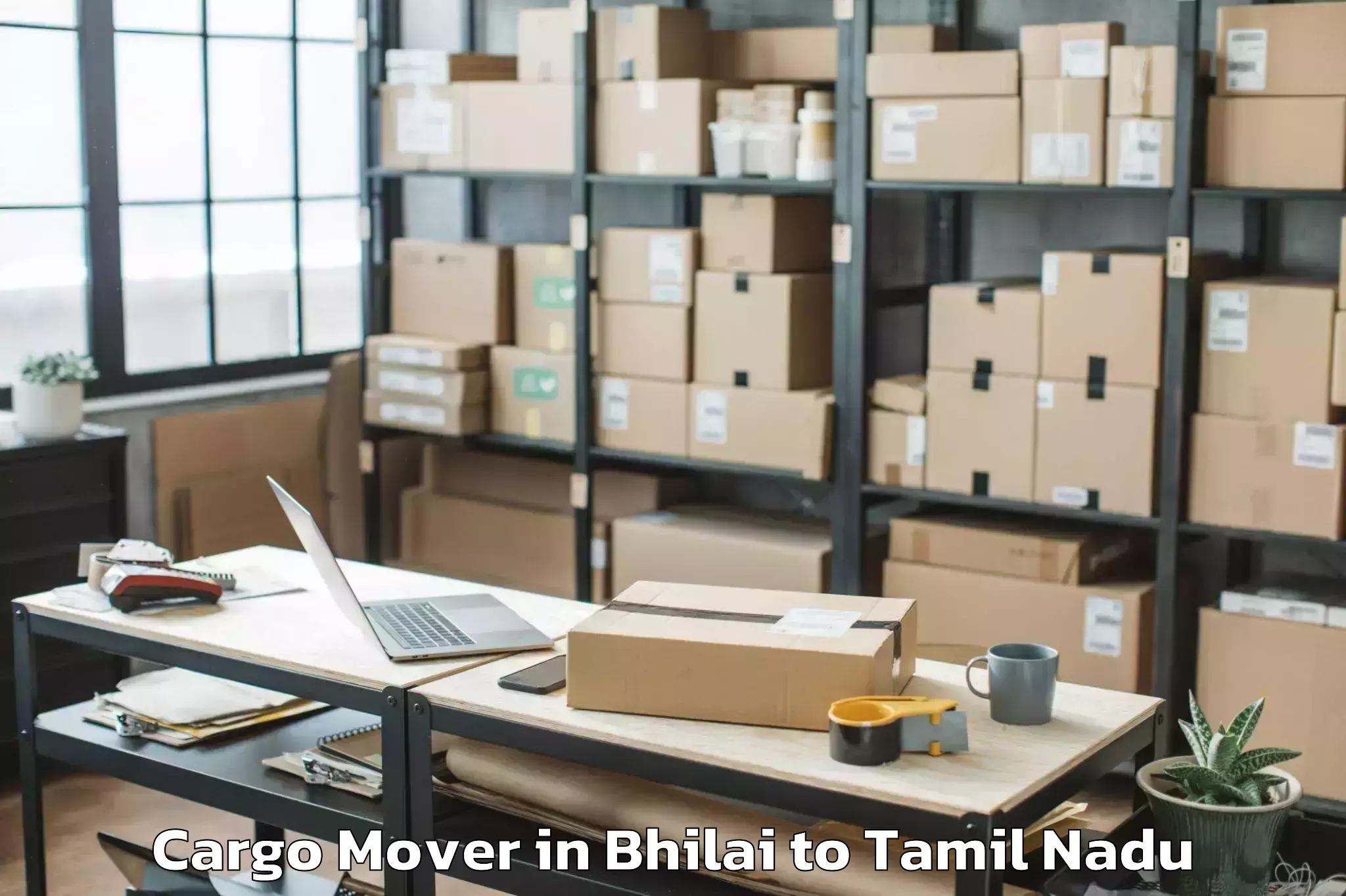 Top Bhilai to Nangavalli Cargo Mover Available